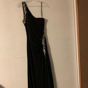 ONE SHOULDER PROM DRESS WITH SLIT